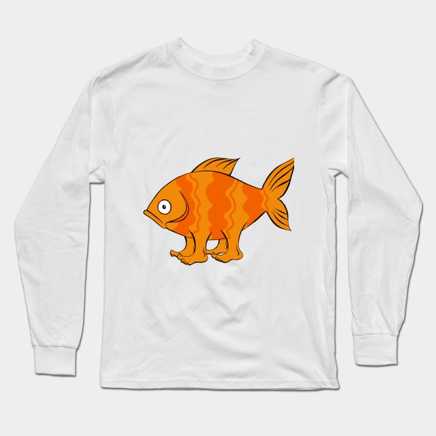 Fish Long Sleeve T-Shirt by lucamendieta